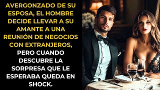 Avergonzado de su esposa, un hombre decide llevar a su amante a una reunión de negocios, pero cuando