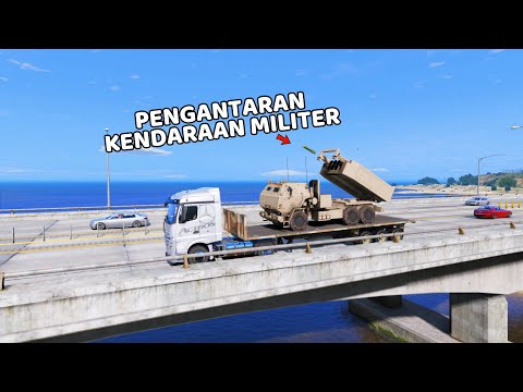 PENGANTARAN KENDARAAN MILITER DI GTA 5 - GTA 5 MOD