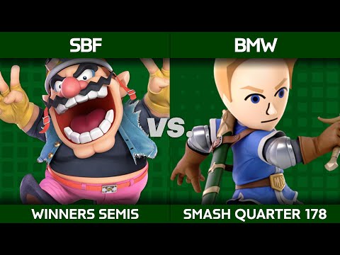 Smash Quarter 178 - SBF (Wario) v BMW (Mii Sword): Winners Semis
