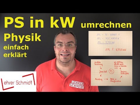 Convert hp to kW | Horsepower to kilowatts | Physics - simply explained | Lehrerschmidt