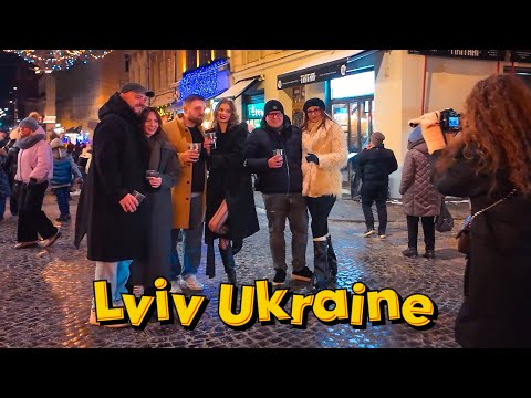 Lviv. Ukraine, Nightlife - NIGHT Walk Through the City. 2026 [4K virtual walk]