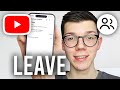 How To Leave YouTube Family Premium Group - Full Guide