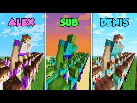 The Pals - ALEX vs SUB vs DENIS - ARMY CASTLE SIEGE in Minecraft! (The Pals)