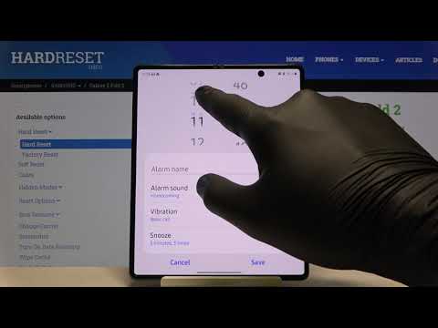 How to Set an Alarm Clock in Samsung Galaxy Z Fold 2 – Customize Alarm Clock