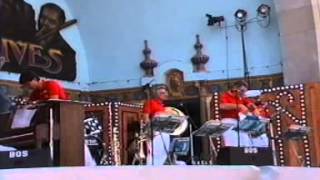 RED ONION JAZZ BABIES ON STAGE AT LECLARE PARK IN DAVENPORT,IA BIX JAZZ FESTIVAL 1991.