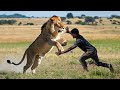 Lion attack man in forest | Lion Attack Hunter | Lion Attack Stories Part - 4