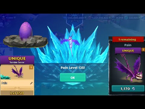 PAIN Titan Mode Max Level 150 - Buy From Odin Shop - Unique Terrible Terror - Dragons: Rise of Berk