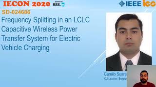 Frequency Splitting in an LCLC Wireless Power Transfer System for Electric Vehicle Charging (IECON)