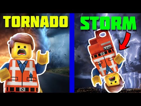 I simulated natural disasters in lego