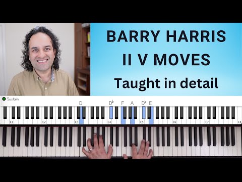 Barry Harris II V moves - on 3 levels