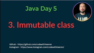 Day 5 - [#3] Immutable class