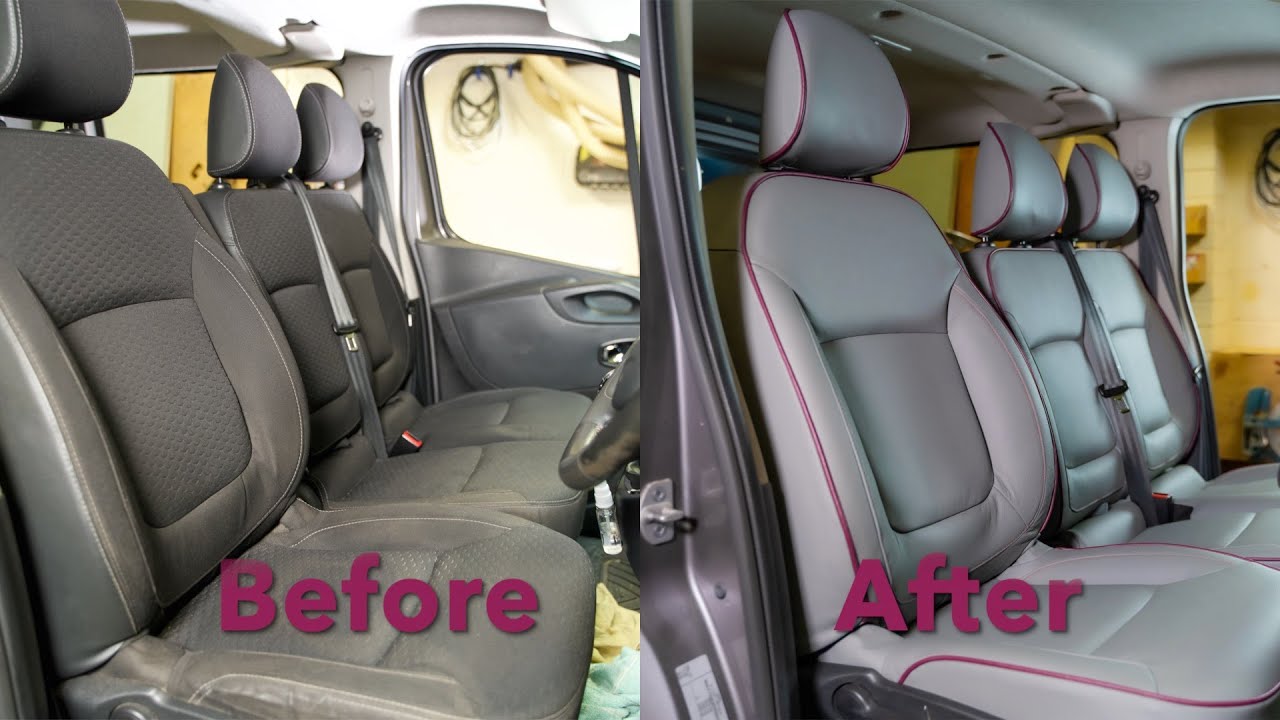 Vauxhall Vivaro crew cab. Custom seat upgrade in leather