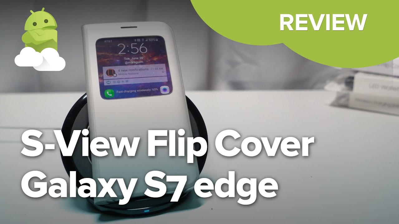 Samsung S-View Flip Cover review for Galaxy S7 edge - YouTube