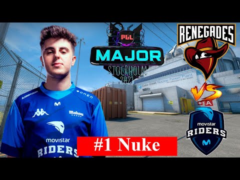Renegades vs Movistar Riders (BO1, map 1, Nuke) PGL Major Stockholm 2021 | CS GO