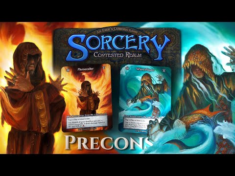 Flamecaller vs. Waveshaper! Getting Started with Sorcery: Contested Realm Precon Gameplay!