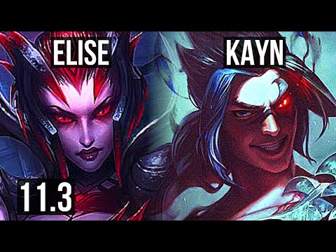 ELISE vs KAYN (JUNGLE) | 2/0/11, 68% winrate | EUW Grandmaster | v11.3