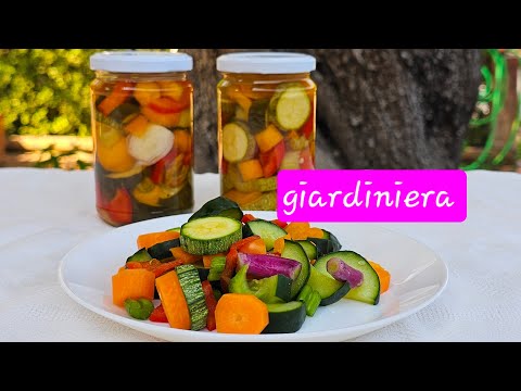 Giardiniera sott'aceto a crudo