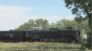 preview picture of video 'UP 844 Running on the 4th of July Weekend'