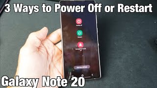 Galaxy Note 20: How to Turn Off / Restart (3 Ways)