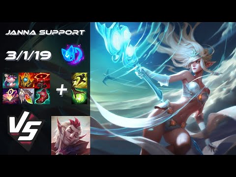 SUPPORT Janna vs Rakan - EU Grandmaster Patch 25.19