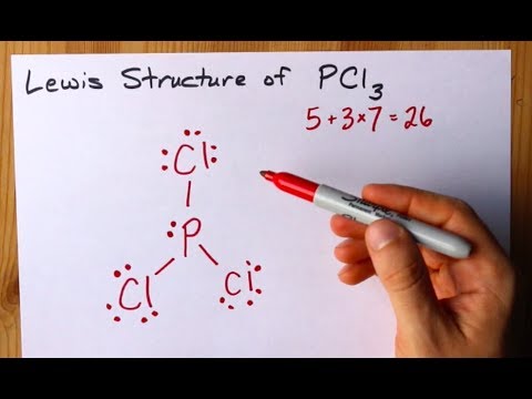 How to Draw the Lewis Structure of PCl3 (phosphorus trichloride)