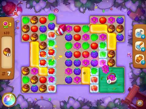 GardenScapes Level 633 no boosters (15 moves)