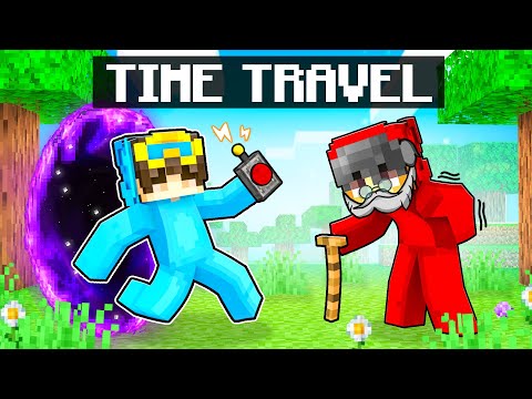 Using TIME TRAVEL To Prank My Friends In Minecraft!