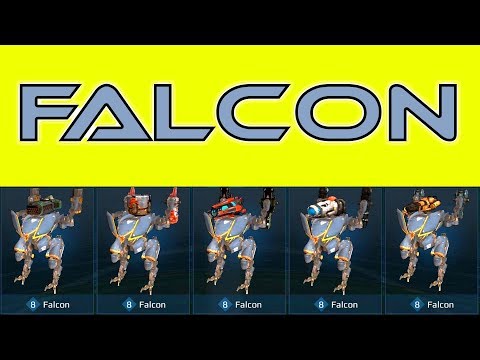 War Robots Test Server Gameplay Falcon New Robot