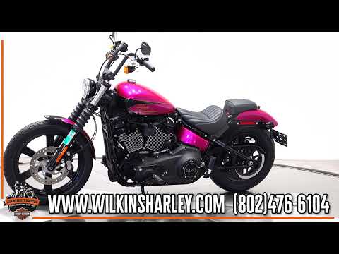 2023 Harley-Davidson FXBBS Softail Street Bob in Pink Venom