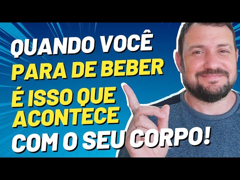 O que acontece com o corpo quando se para de beber álcool?