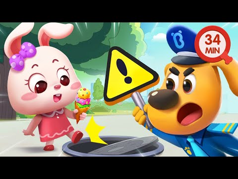 Manhole Cover Safety | Safety Cartoon | Detective Cartoon | Kids Cartoon | Sheriff Labrador