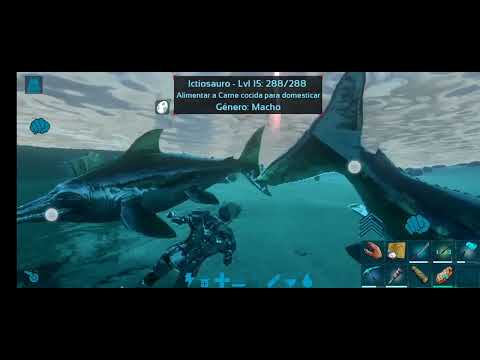 cómo domesticar un ictiosaurio fasil en ark Mobil