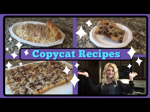 Copycat Recipes | Olive Garden Chicken Fettuccine Alfredo | Pizza Inn Chocolate Chip Pizza | Collab