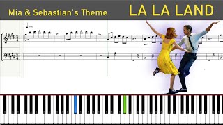 La La Land - Mia and Sebastian's Theme - Justin HURWITZ: Piano Tutorial with sheet music