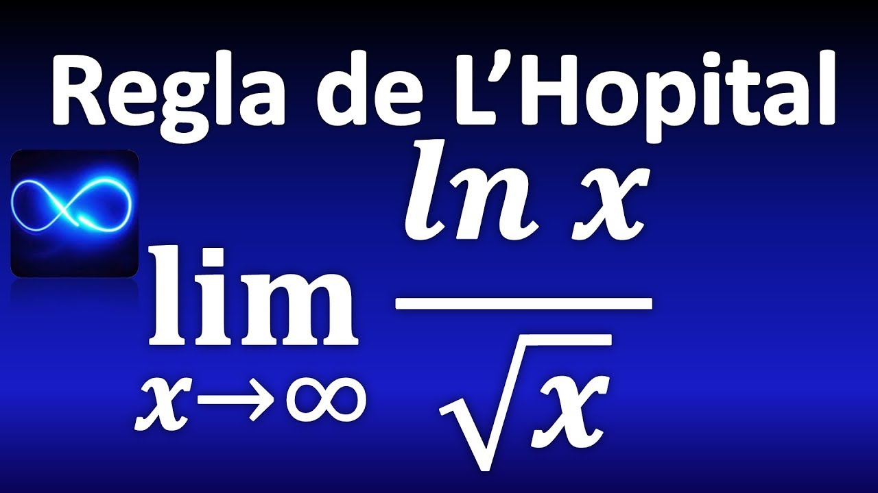 122. Límite por Regla de L'Hopital: con logaritmo, forma ∞/∞