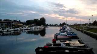 preview picture of video 'Šilutė Harbour Sunset - Timelapse'
