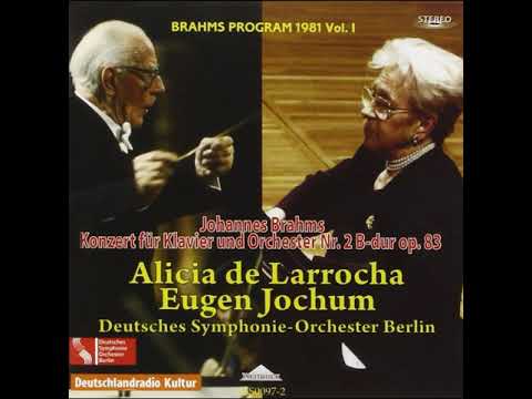 Brahms: Piano Concerto No.2 - Alicia de Larrocha, Eugen Jochum