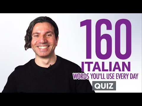 Quiz | 160 Italian Words You'll Use Every Day - Basic Vocabulary #56