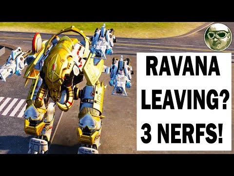 RAVANA DIED? RAVANA LEAVING? 3 NERFs! WAR ROBOTS REMASTERED 6.4.7 RAVANA 3 ATOMIZER MK2 MAX GAMEPLAY