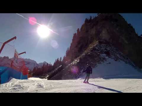 Corvara 21 gennaio 2017: l'inizio della pista Boè