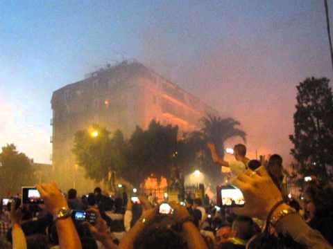 Festa del Soccorso 2013 - Finale (fuoco sul viale della villa) San Severo