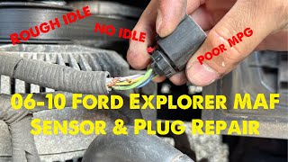 Ford Explorer mass air flow sensor and plug harness replacement