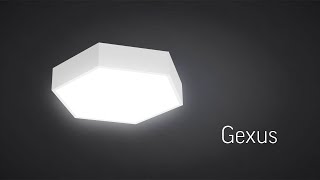 Светодиодный светильник VARTON Gexus 520х600 Down шестиугольный подвесной 50 Вт CRI90 4000 K с опаловым рассеивателем RAL9003 белый муар