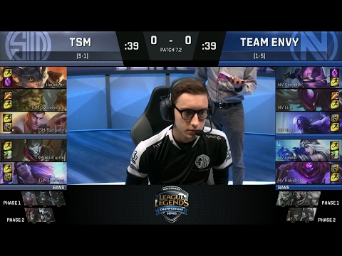 TSM vs NV Game 1 - NA LCS SPRING 2017 W4D2 - Team SoloMid vs Team Envy
