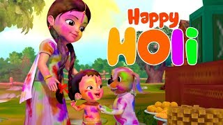 Rangbirangi Holi Song  Hindi Rhymes for Children  