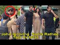 Dashing John Abraham Ignoring Sonia Rathee At Tara vs Bilal Trailer Launch Event At T-Series Office