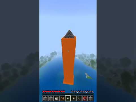 Ultimate Lava Tower Hack in Minecraft #short #viral