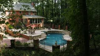 Beautiful Backyard Concrete Pool Construction Built By J&M Pool Company