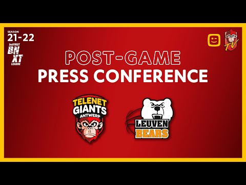 POST-GAME PRESS CONFERENCE | Telenet Giants Antwerp vs Leuven Bears