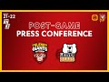 POST GAME PRESS CONFERENCE Telenet Giants Antwerp Vs Leuven Bears